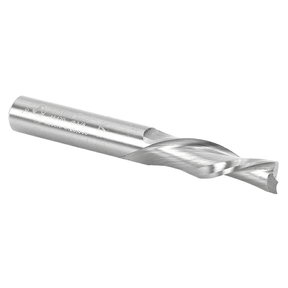 3/8" x 3" Down-Cut Spiral Plunge Bit, 2-Flute, 3/8" Shank - Alt Image 2