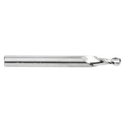 3/16" x 2-1/2" Up-Cut Ball Nose Spiral Router Bit, 2-Flute, 1/4" Shank - Alt Image 1