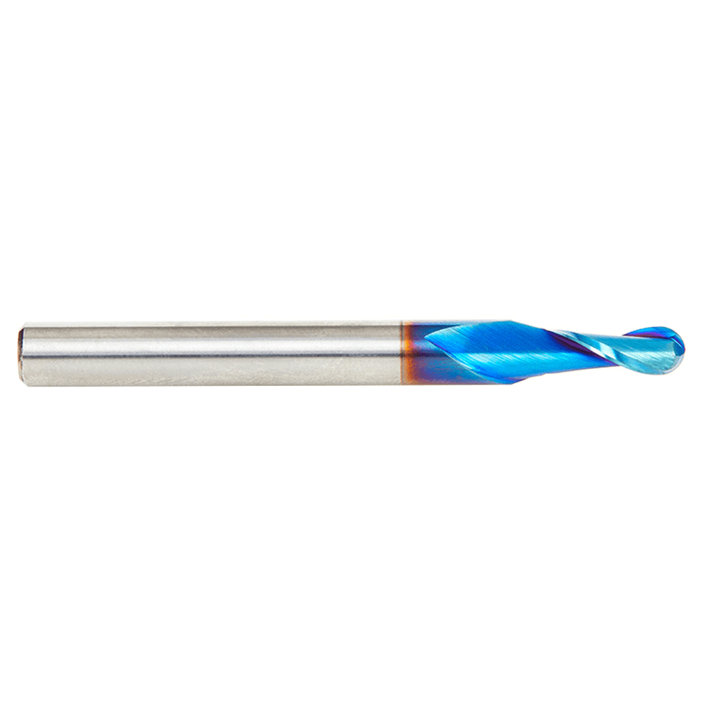 3/16" x 2-1/2" Spektra Up-Cut Ball Nose Spiral Router Bit, 2-Flute, 1/4" Shank - Alt Image 1