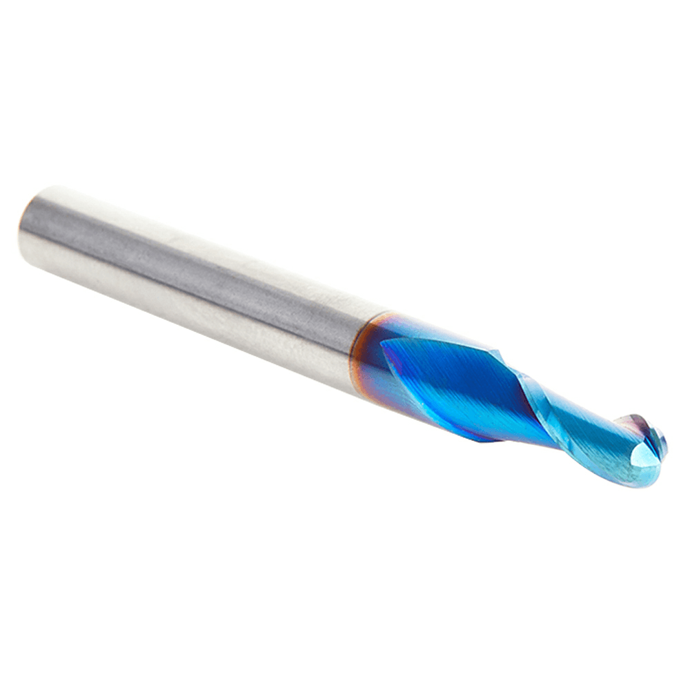 3/16" x 2-1/2" Spektra Up-Cut Ball Nose Spiral Router Bit, 2-Flute, 1/4" Shank - Alt Image 2