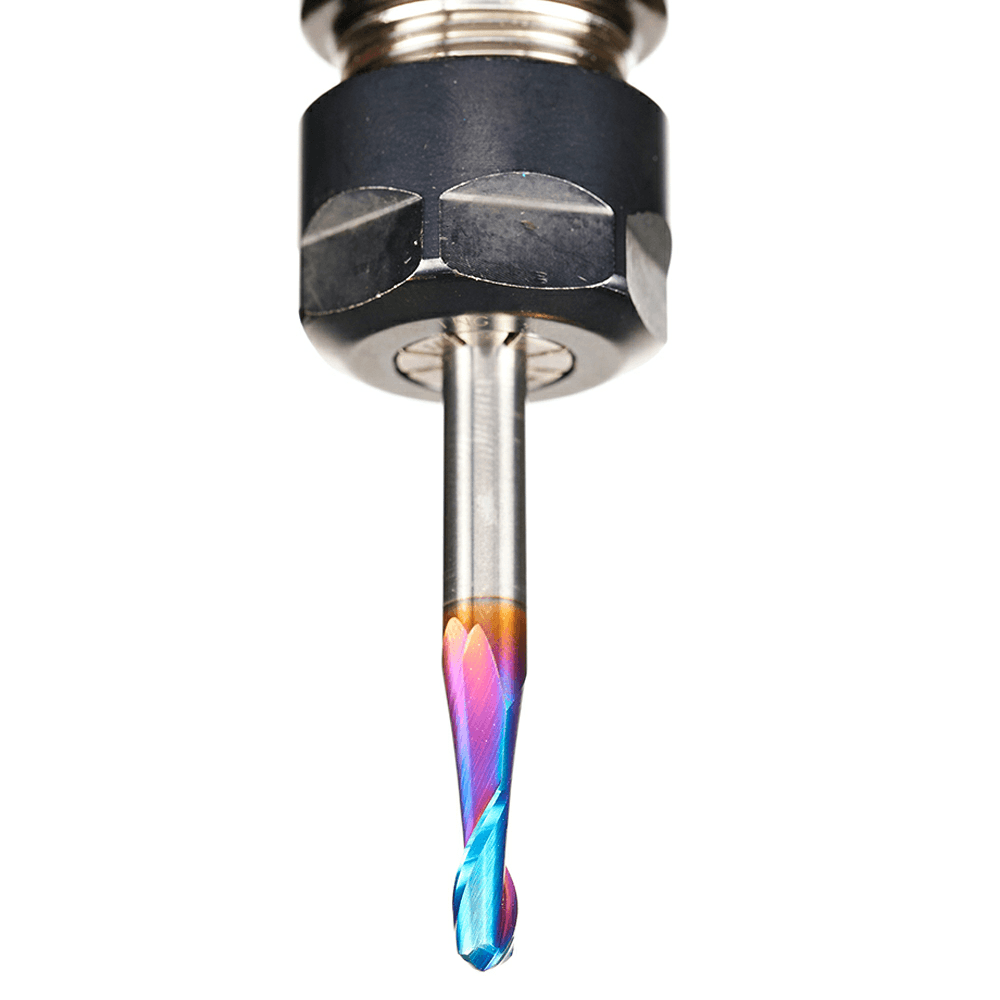 3/16" x 2-1/2" Spektra Up-Cut Ball Nose Spiral Router Bit, 2-Flute, 1/4" Shank - Alt Image 5