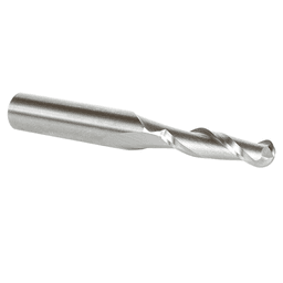 3/16" x 2" Up-Cut Ball Nose Spiral Router Bit, 2-Flute, 1/4" Shank - Alt Image 2