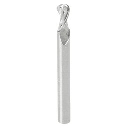 1/4" x 2-1/2" Up-Cut Ball Nose Spiral Router Bit, 2-Flute, 1/4" Shank - Main Image