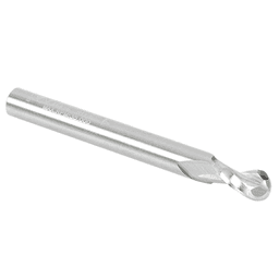 1/4" x 2-1/2" Up-Cut Ball Nose Spiral Router Bit, 2-Flute, 1/4" Shank - Alt Image 2