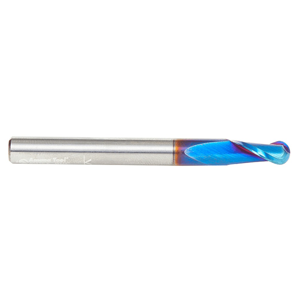 1/4" x 2-1/2" Spektra Up-Cut Ball Nose Spiral Router Bit, 2-Flute, 1/4" Shank - Alt Image 1
