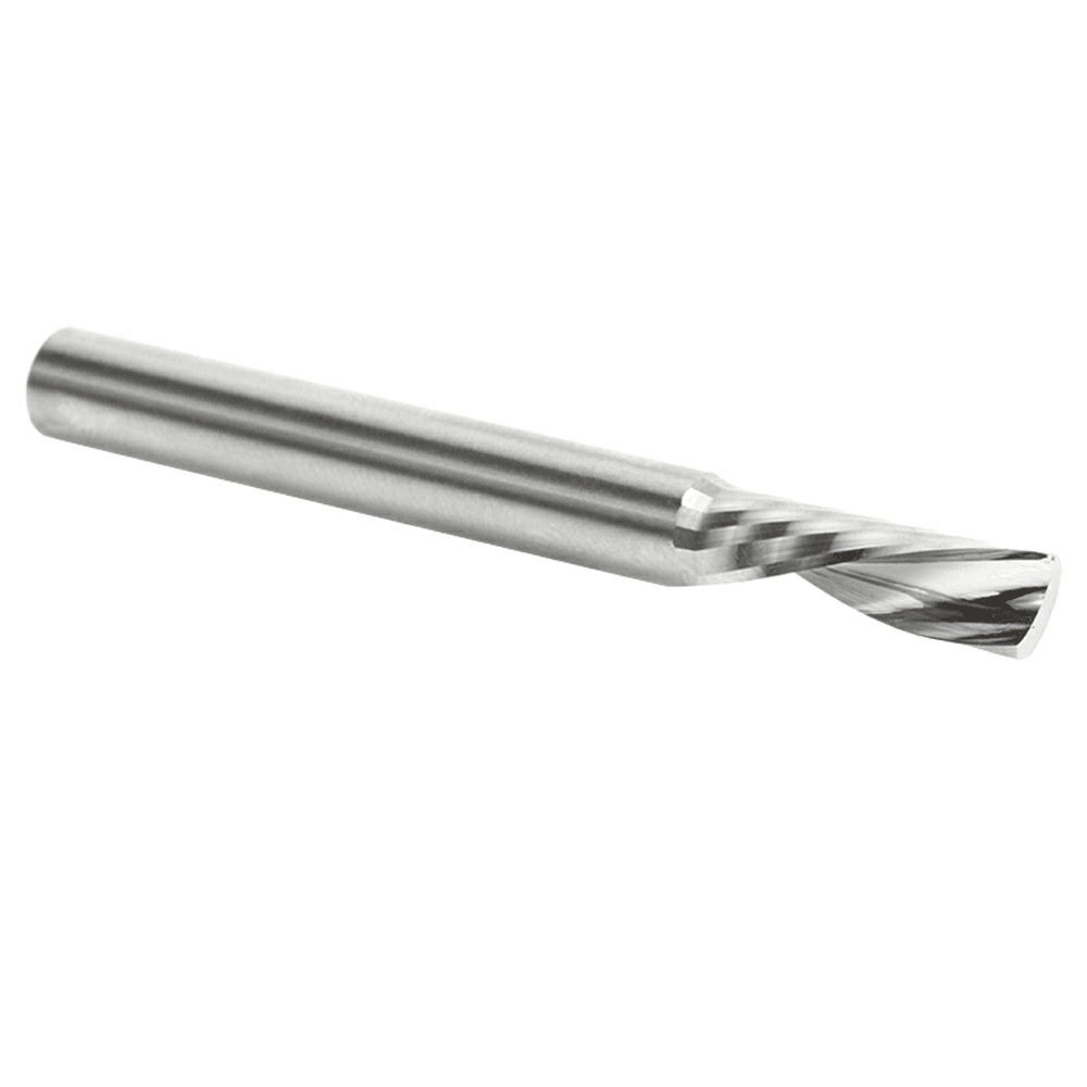 1/4" x 2-1/2" Acrylic Cutting 'O' Down-Cut Slow Spiral Router Bit, 1-Flute, 1/4" Shank - Alt Image 2