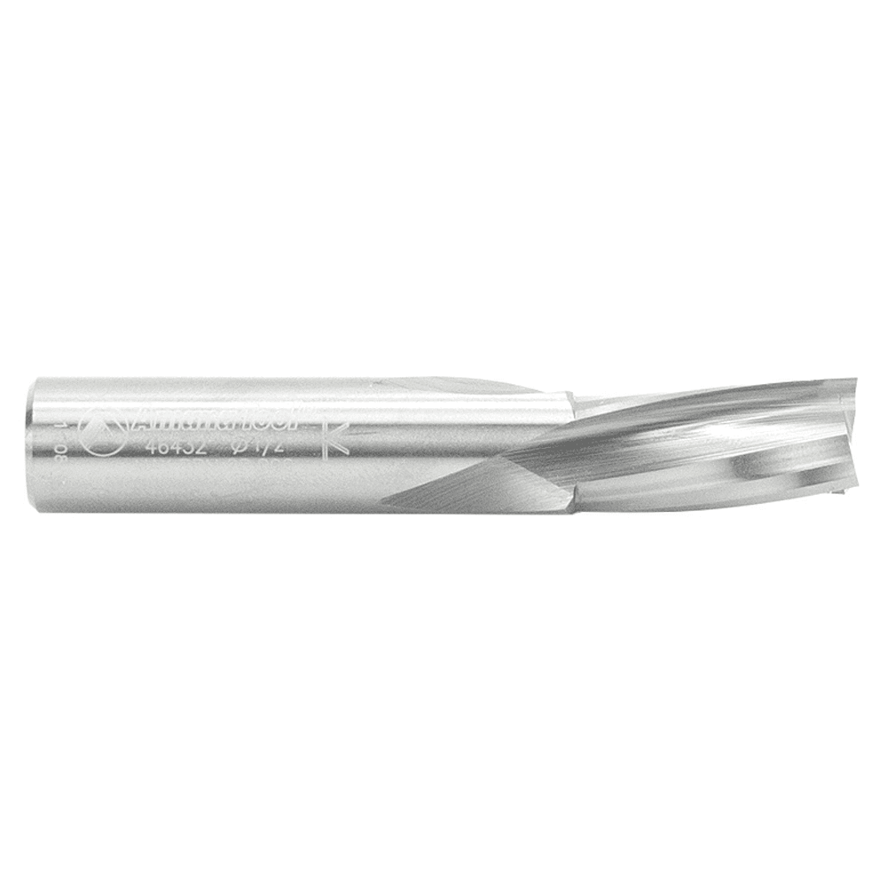1/2" x 3" Down-Cut Slow Spiral Plunge Router Bit, 3-Flute, 1/2" Shank - Alt Image 1