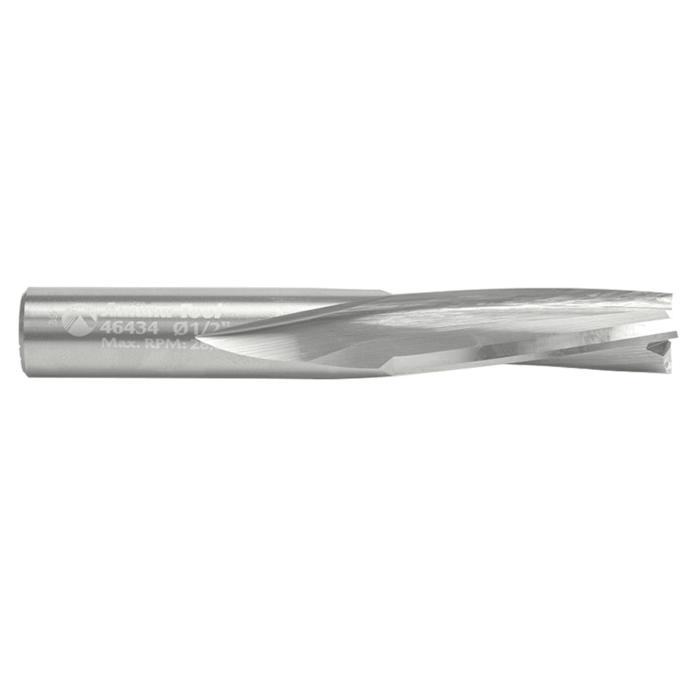 1/2" x 3-1/2" Down-Cut Slow Spiral Plunge Router Bit, 3-Flute, 1/2" Shank - Alt Image 1