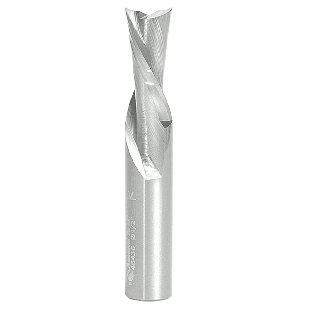 1/2" x 3" Down-Cut Spiral Plunge Bit, 2-Flute, 1/2" Shank, 1-1/8" Cutting Height - Main Image