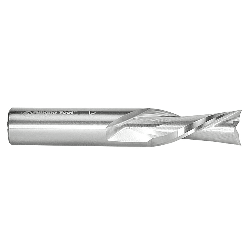 1/2" x 3" Down-Cut Spiral Plunge Bit, 2-Flute, 1/2" Shank, 1-1/8" Cutting Height - Alt Image 1