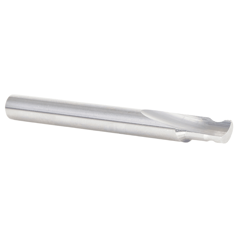 1/8" Radius x 1/4" x 2-1/2" Solid Carbide 'O' Flute, Plastic Edge Rounding Straight Router Bit, 1-Flute, 1/4" Shank Alt 3 - Image