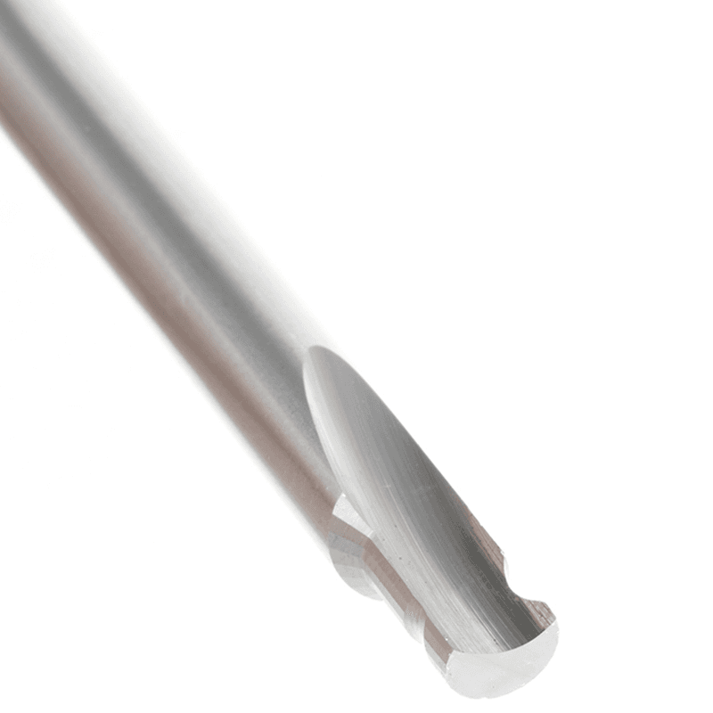 1/8" Radius x 1/4" x 2-1/2" Solid Carbide 'O' Flute, Plastic Edge Rounding Straight Router Bit, 1-Flute, 1/4" Shank Alt 4 - Image