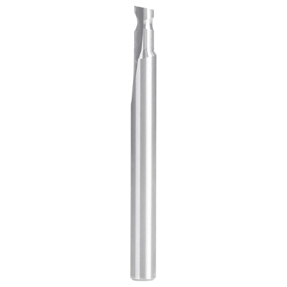 1/8" Radius x 1/4" x 2-1/2" Solid Carbide 'O' Flute, Plastic Edge Rounding Straight Router Bit, 1-Flute, 1/4" Shank Main - Image