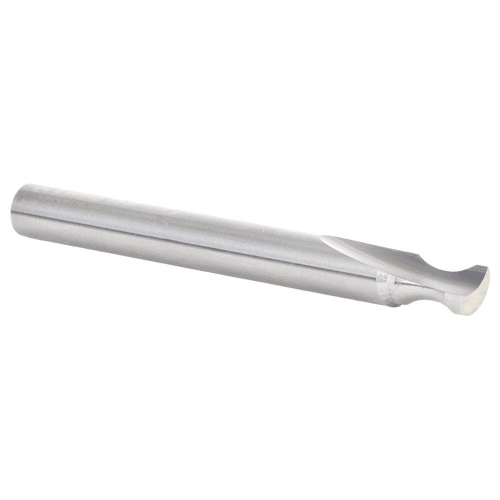 1/4" Radius x 1/4" x 2-1/2" Solid Carbide 'O' Flute, Plastic Edge Rounding Straight Router Bit, 1-Flute, 1/4" Shank Alt 3 - Image