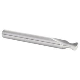 1/4" Radius x 1/4" x 2-1/2" Solid Carbide 'O' Flute, Plastic Edge Rounding Straight Router Bit, 1-Flute, 1/4" Shank Alt 3 - Image