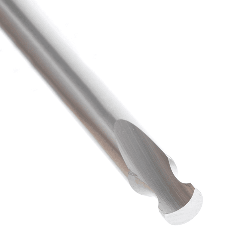 1/4" Radius x 1/4" x 2-1/2" Solid Carbide 'O' Flute, Plastic Edge Rounding Straight Router Bit, 1-Flute, 1/4" Shank Alt 4 - Image