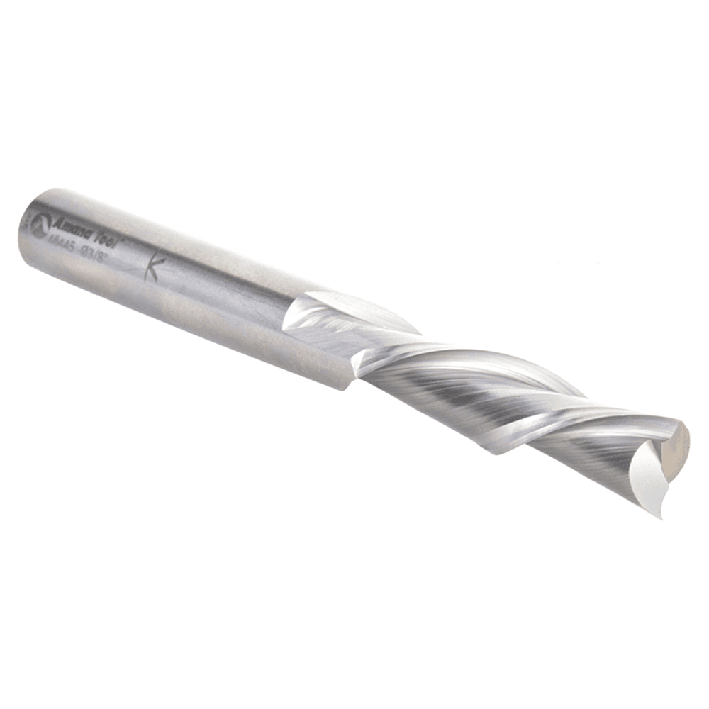 3/8" Dia x 1-5/8" Solid Carbide Down-Cut Extra Long Spiral Plunge Bit, 3/8" Shank for Guitar Bodies on CNC Machines Alt 3 - Image