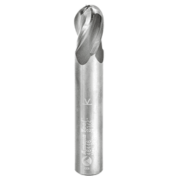 1/2" x 3" Up-Cut Ball Nose Spiral Router Bit, 4-Flute, 1/2" Shank - Main Image