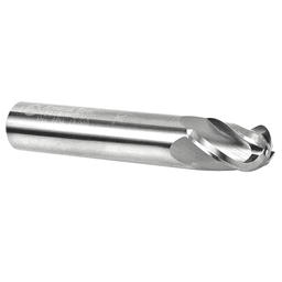 1/2" x 3" Up-Cut Ball Nose Spiral Router Bit, 4-Flute, 1/2" Shank - Alt Image 2