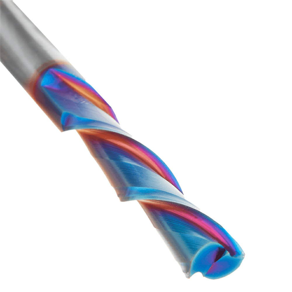 3/8 x 4 Down-Cut Spektra Extreme Tool Life Coated Spiral Plunge Bit, 2-Flute, 3/8 Shank Alt 4 - Image
