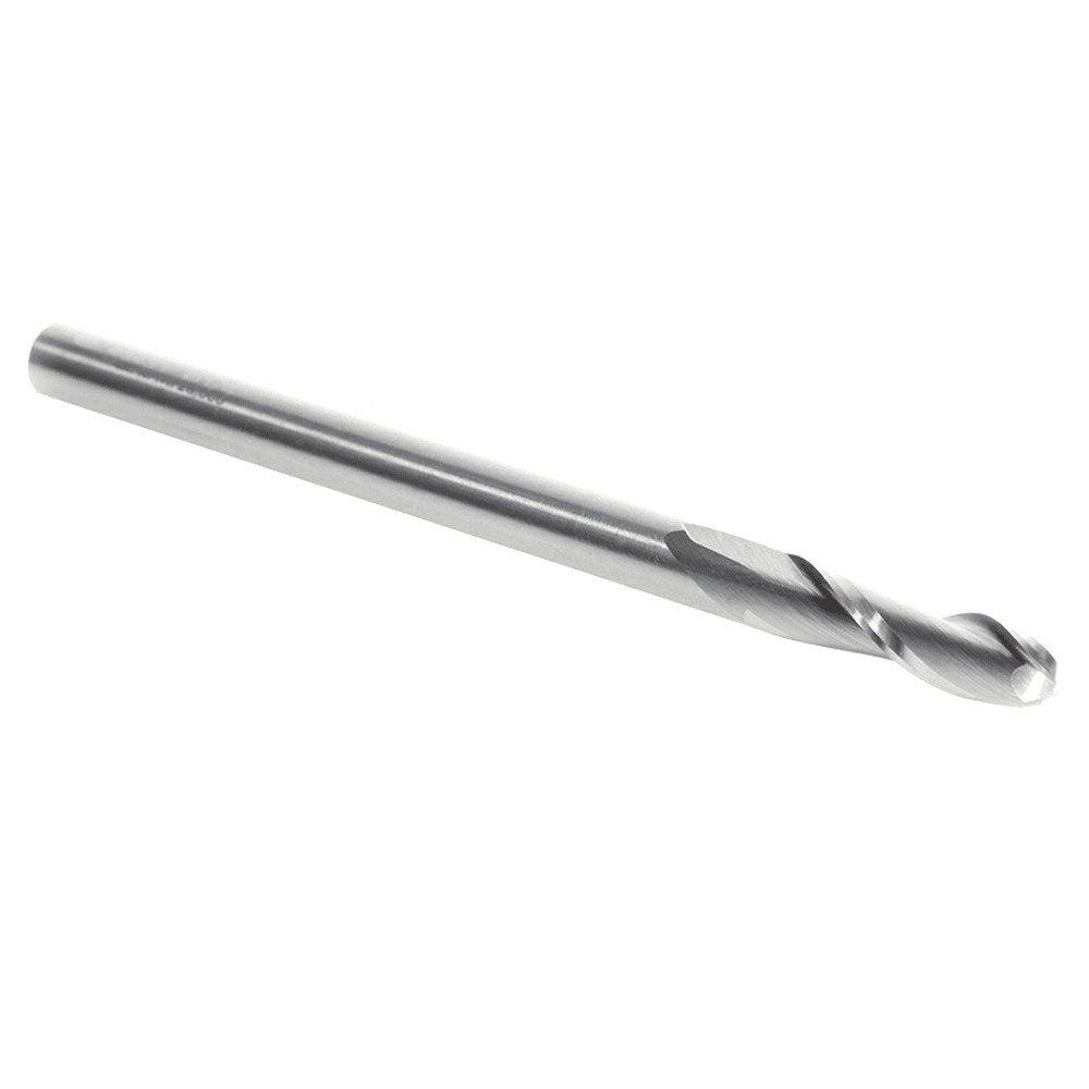 1/4" x 4" Up-Cut Ball Nose Spiral Router Bit, 2-Flute, 1/4" Shank - Alt Image 2