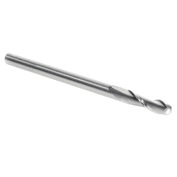 1/4" x 4" Up-Cut Ball Nose Spiral Router Bit, 2-Flute, 1/4" Shank - Alt Image 2