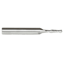 3mm x 50mm Up-Cut Ball Nose Spiral Router Bit, 2-Flute, 6mm Shank - Alt Image 1
