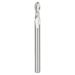 4mm x 50mm Up-Cut Ball Nose Spiral Router Bit, 2-Flute, 4mm Shank - Main Image