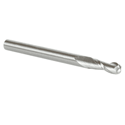 4mm x 50mm Up-Cut Ball Nose Spiral Router Bit, 2-Flute, 4mm Shank - Alt Image 2