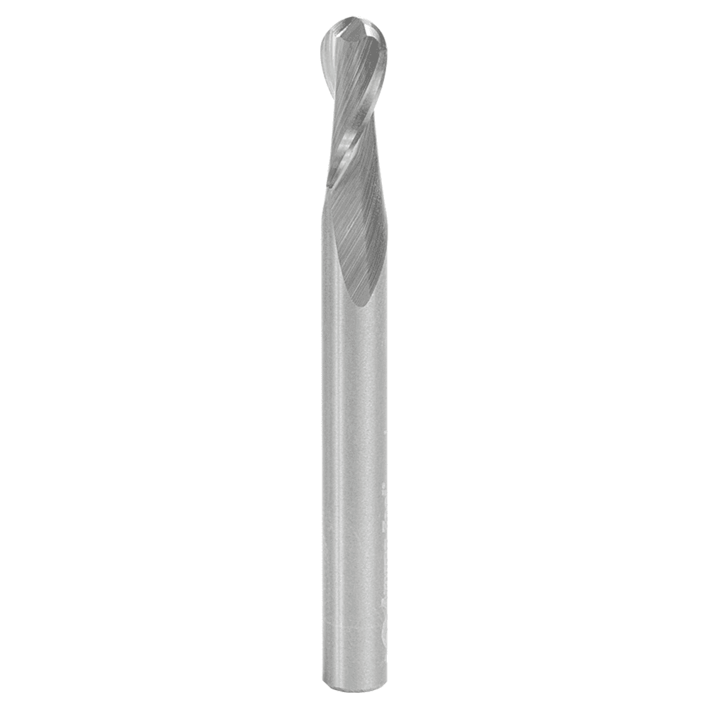 5mm x 50mm Up-Cut Ball Nose Spiral Router Bit, 2-Flute, 5mm Shank - Main Image