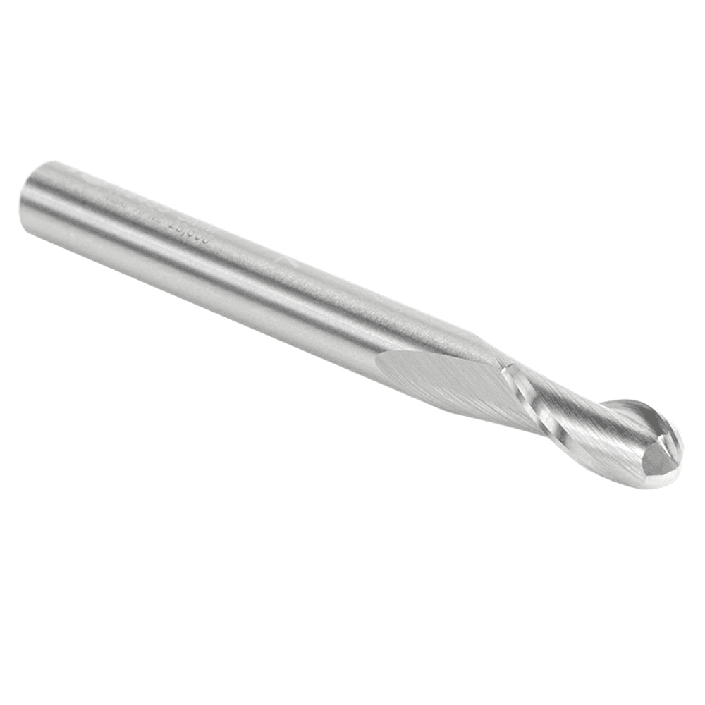 5mm x 50mm Up-Cut Ball Nose Spiral Router Bit, 2-Flute, 5mm Shank - Alt Image 2
