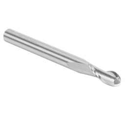 5mm x 50mm Up-Cut Ball Nose Spiral Router Bit, 2-Flute, 5mm Shank - Alt Image 2