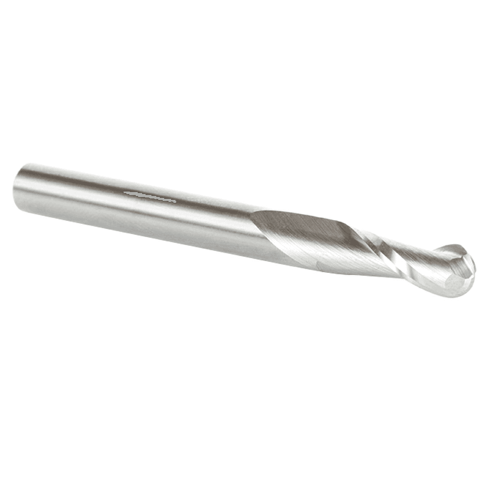 6mm x 63mm Up-Cut Ball Nose Spiral Router Bit, 2-Flute, 6mm Shank - Alt Image 2