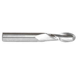 10mm x 75mm Up-Cut Ball Nose Spiral Router Bit, 2-Flute, 10mm Shank - Alt Image 1