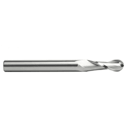 1/2" x 5" Up-Cut Ball Nose Spiral Router Bit, 2-Flute, 1/2" Shank - Alt Image 1