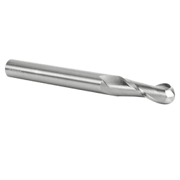 1/2" x 5" Up-Cut Ball Nose Spiral Router Bit, 2-Flute, 1/2" Shank - Alt Image 2
