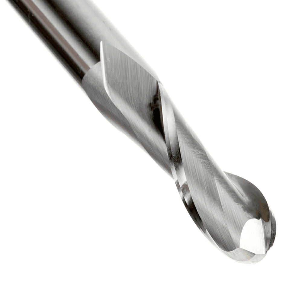 1/2" x 5" Up-Cut Ball Nose Spiral Router Bit, 2-Flute, 1/2" Shank - Alt Image 3