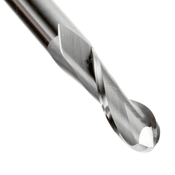 1/2" x 5" Up-Cut Ball Nose Spiral Router Bit, 2-Flute, 1/2" Shank - Alt Image 3