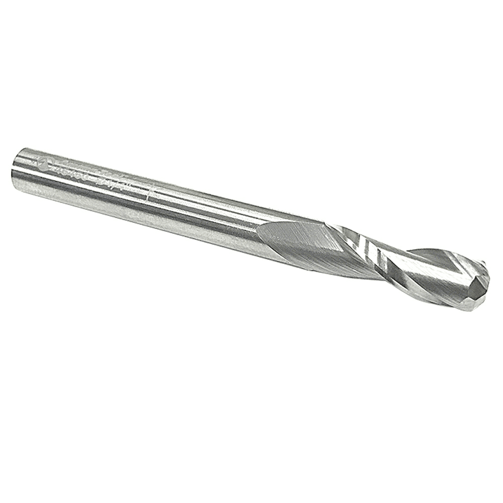1/4" x 2-1/2" Up-Cut Spiral Plunge Bit with Corner Radius, 2-Flute, 1/4" Shank - Alt Image 2