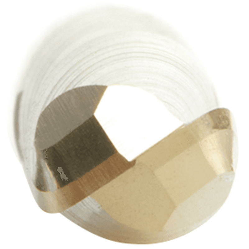 1/4" Dia x 3/4" Solid Carbide Spiral Plunge Router Bit with 1/16" Corner Radius, 1/4" Shank Up-Cut ZrN Coated Alt 4 - Image