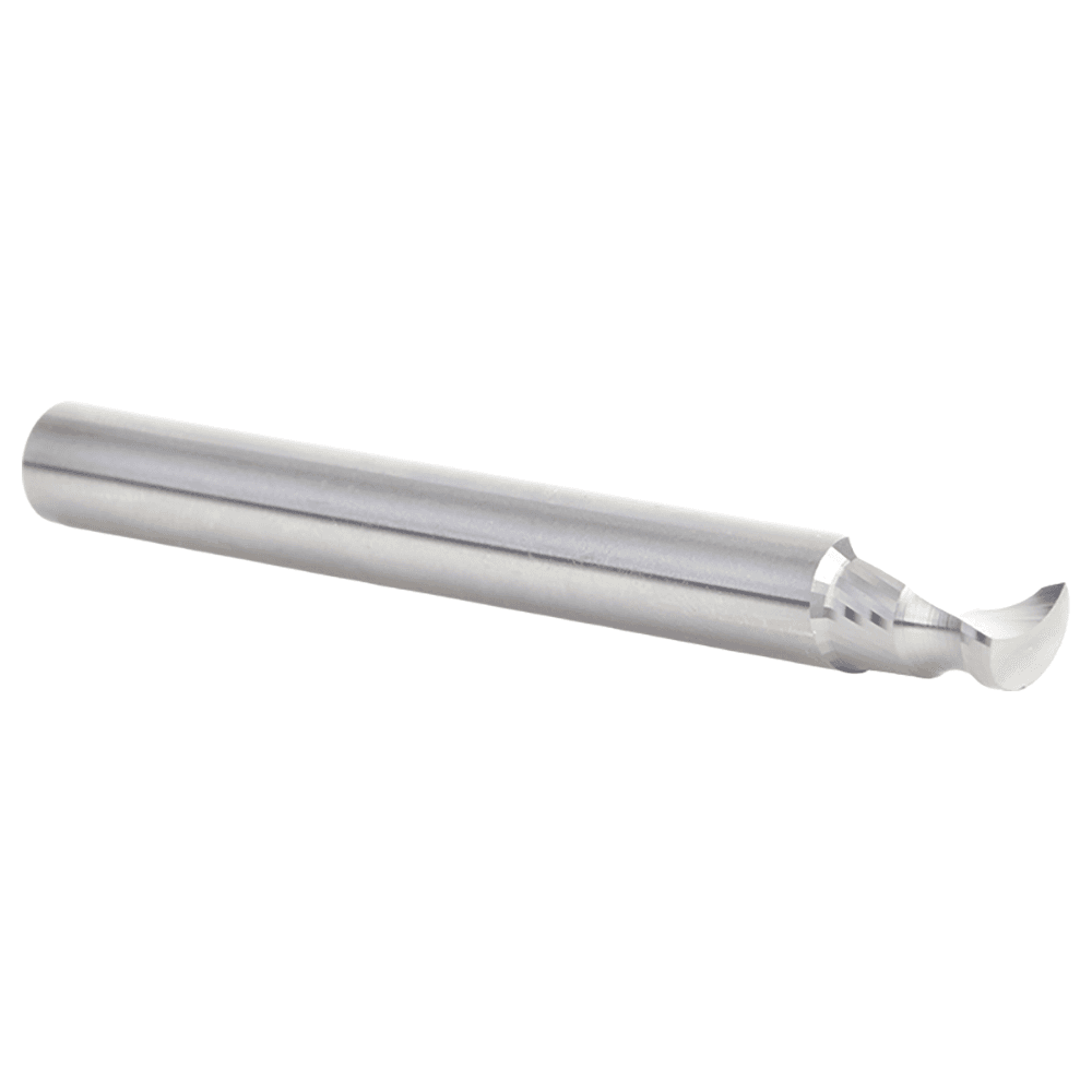 1/8" Radius x 1/4" x 2-1/2" Solid Carbide 'O' Flute, Plastic Edge Rounding Spiral Router Bit, 1-Flute, 1/4" Shank Alt 3 - Image