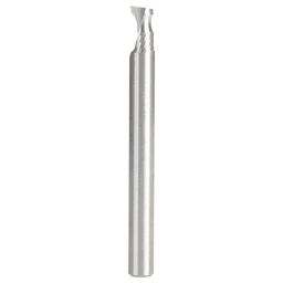 1/8" Radius x 1/4" x 2-1/2" Solid Carbide 'O' Flute, Plastic Edge Rounding Spiral Router Bit, 1-Flute, 1/4" Shank Main - Image