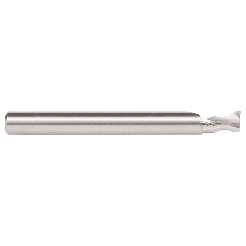3/16" Radius x 1/4" x 2-1/2" Solid Carbide 'O' Flute, Plastic Edge Rounding Spiral Router Bit, 1-Flute, 1/4" Shank Alt 2 - Image