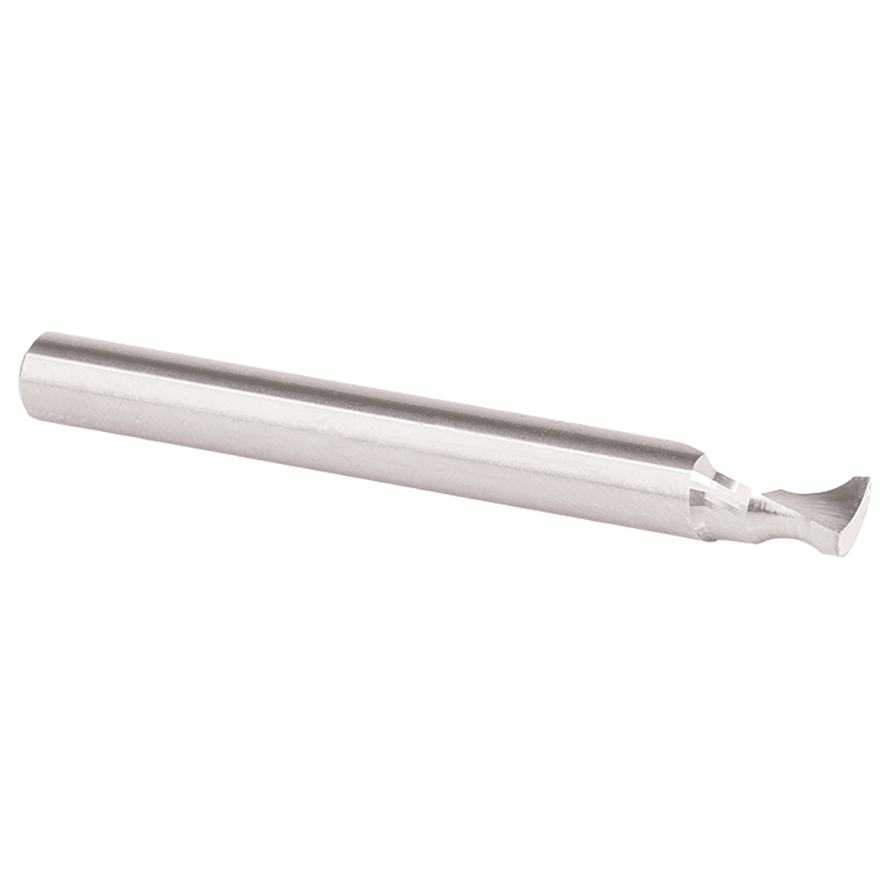 3/16" Radius x 1/4" x 2-1/2" Solid Carbide 'O' Flute, Plastic Edge Rounding Spiral Router Bit, 1-Flute, 1/4" Shank Alt 3 - Image
