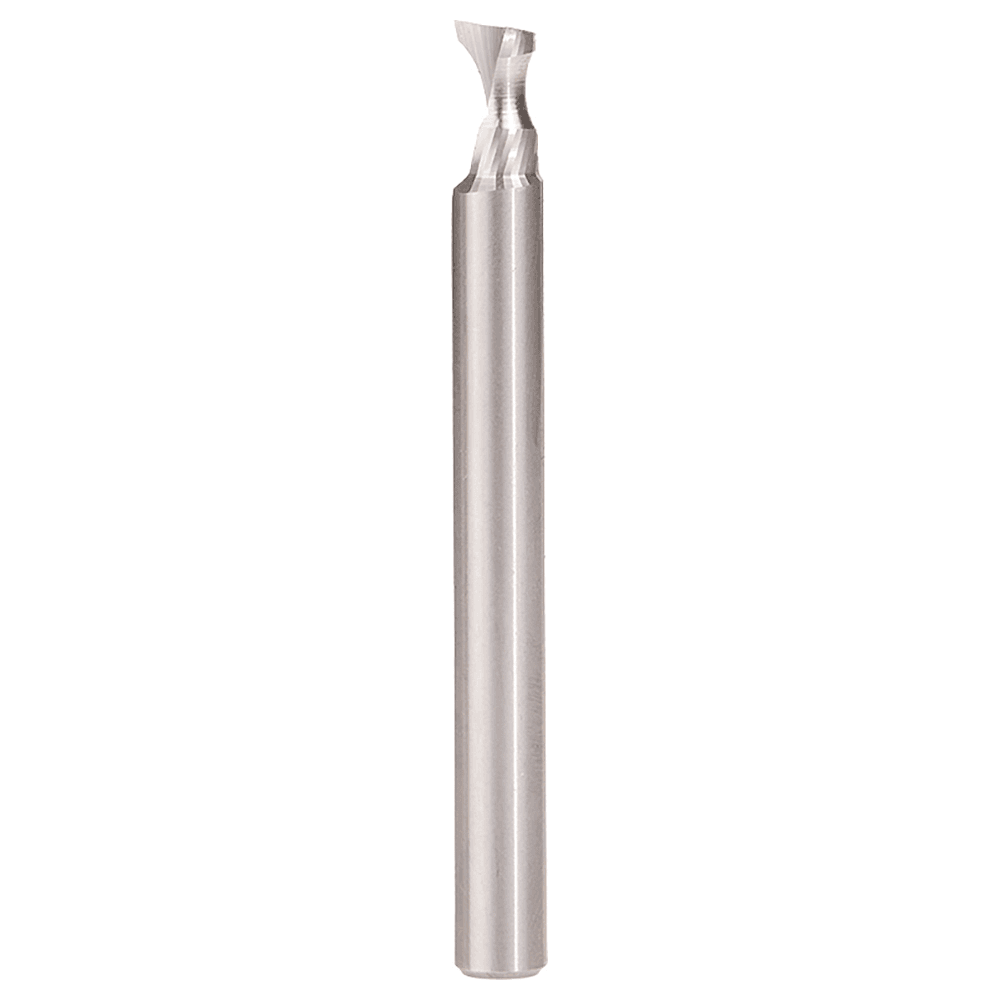 3/16" Radius x 1/4" x 2-1/2" Solid Carbide 'O' Flute, Plastic Edge Rounding Spiral Router Bit, 1-Flute, 1/4" Shank Main - Image