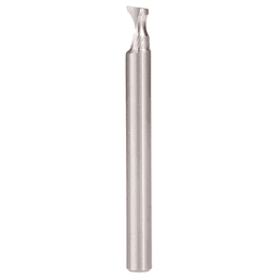 3/16" Radius x 1/4" x 2-1/2" Solid Carbide 'O' Flute, Plastic Edge Rounding Spiral Router Bit, 1-Flute, 1/4" Shank Main - Image