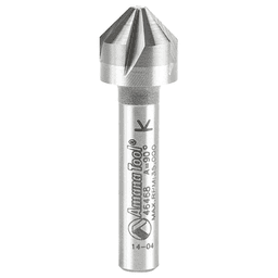 1/2" x 1-9/16" CNC Countersink/Chamfer Router Bit, 5-Flute, 1/4" Shank - Main Image