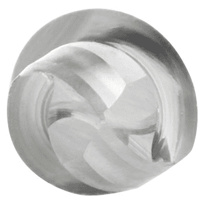 1/4" x 2-1/2" Down-Cut Ball Nose Spiral Router Bit, 2-Flute, 1/4" Shank - Alt Image 3