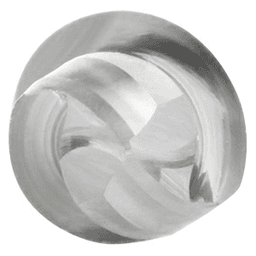 1/4" x 2-1/2" Down-Cut Ball Nose Spiral Router Bit, 2-Flute, 1/4" Shank - Alt Image 3