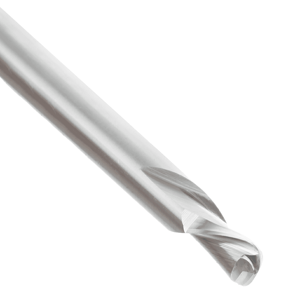 1/4" x 2-1/2" Down-Cut Ball Nose Spiral Router Bit, 2-Flute, 1/4" Shank - Alt Image 4